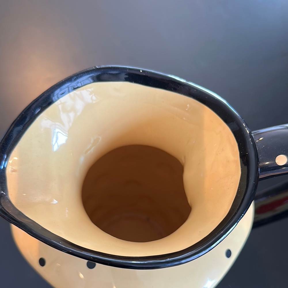 Cherry Pattern Ceramic Pitcher - Picture 3 of 4